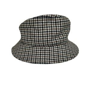 Steve Madden Plaid Houndstooth Bucket Hat